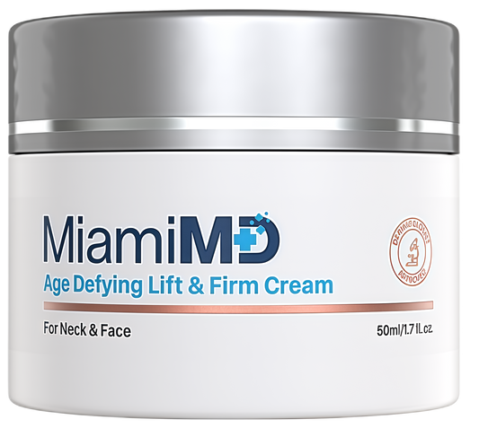 MiamiMD Age-Defying Lifting & Firming Face Cream for Women - Lift & Firm for Anti Aging, Wrinkle Reducer & Hydrating Moisturizer for Smooth, Radiant Skin, Tightening Cream for Face & Neck – 1.7oz